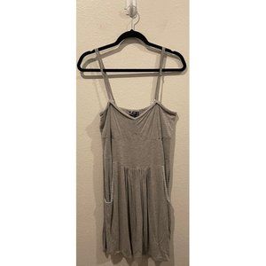 POL Babydoll Grey Mini Dress